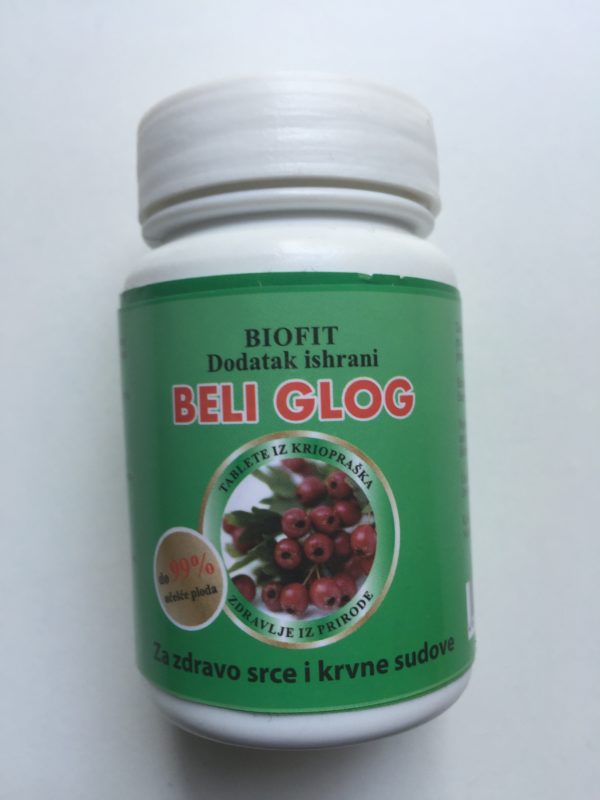 biofit beli glog - za zdravo srce i krvne sudove 100 tableta