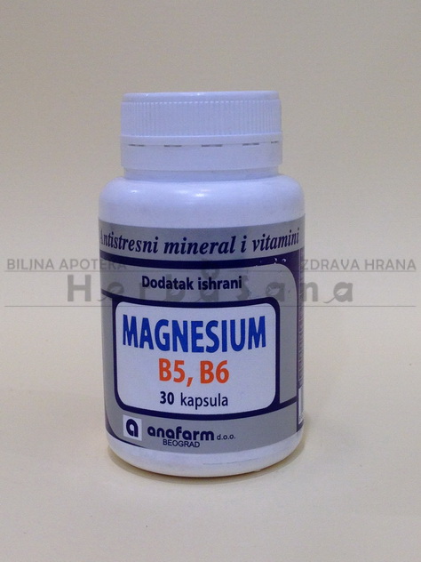 magnezijum b5 b6 30 kapsula anafarm