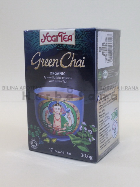 caj green chai yogi tea
