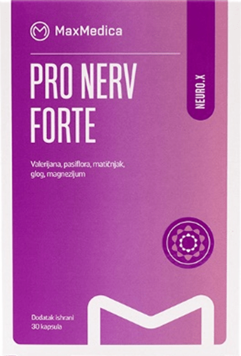 Pro Nerv forte 30cps MaxMedica Pro Nerv forte 30cps MaxMedica - Slika 1
