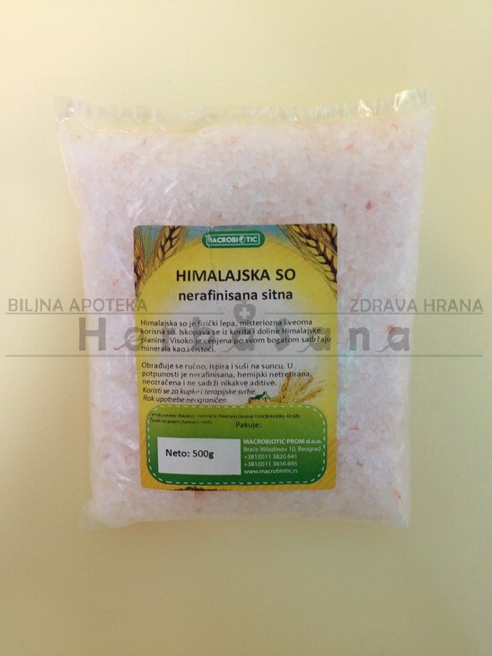Himalajska so, nerafinisana 500g Himalajska so, nerafinisana 500g