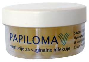 papiloma vagitorije 10 komada