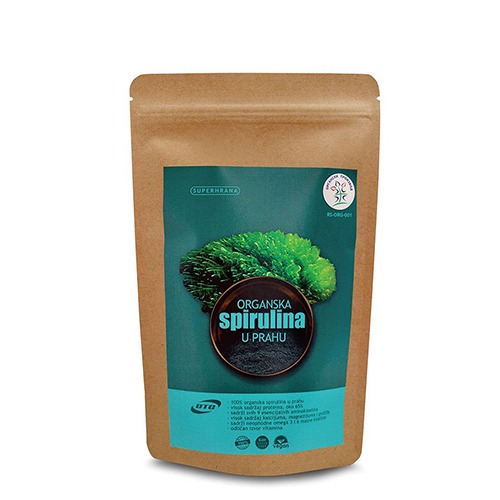 spirulina u prahu (organski proizvod) Spirulina u prahu 100g (organski proizvod) - Slika 1