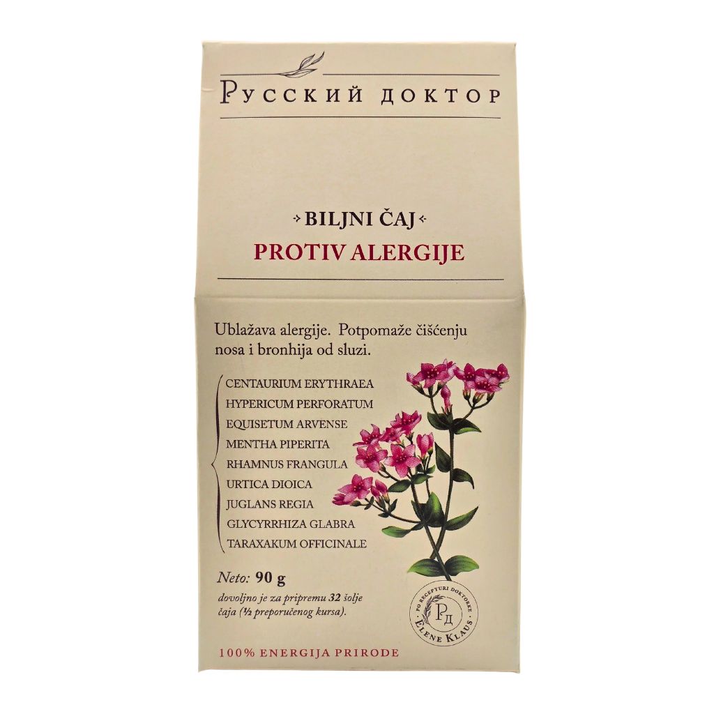 Biljni čaj protiv alergije 90g – Ruski Doktor Biljni čaj protiv alergije 90g