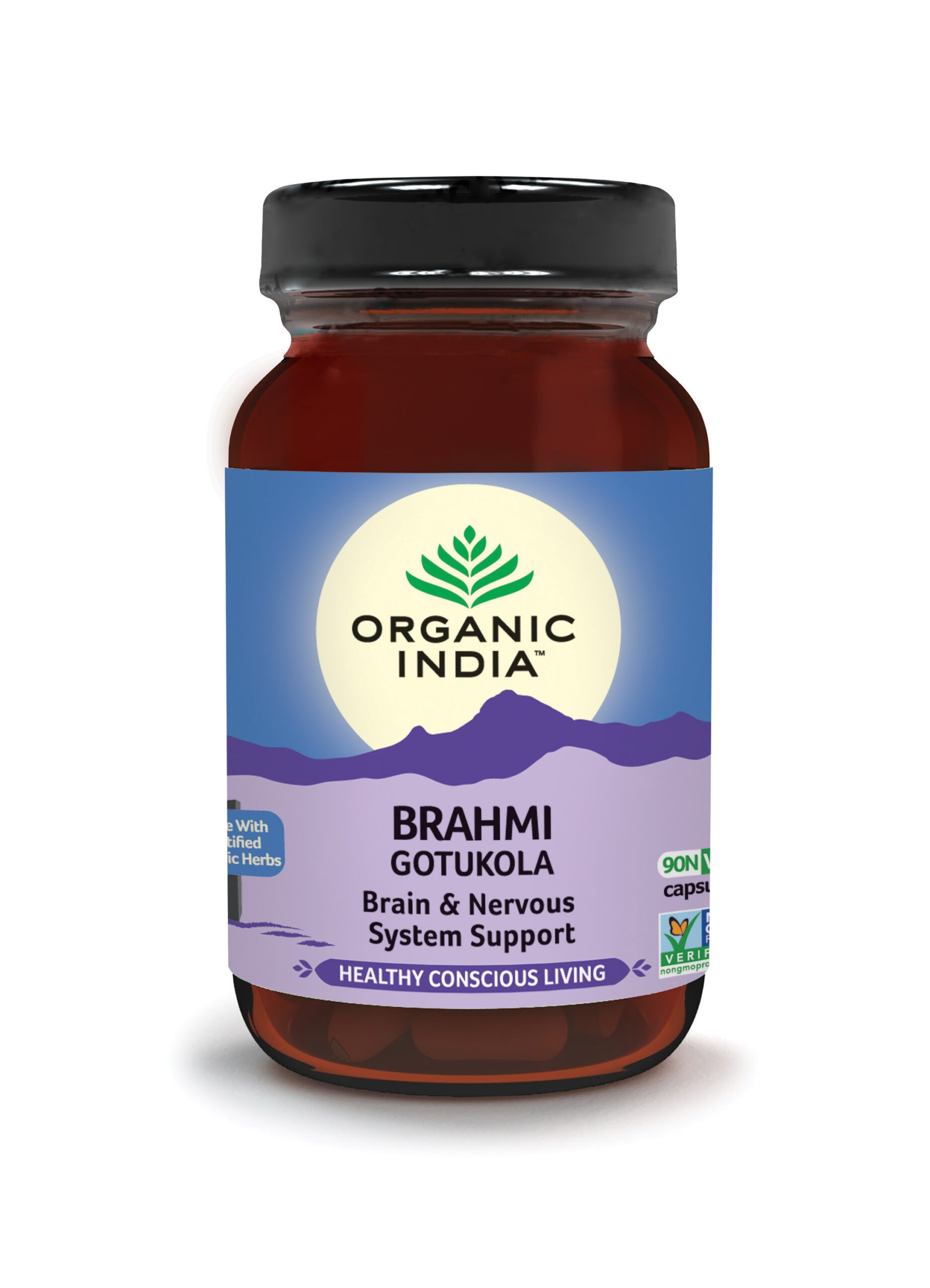 Brahmi Gotukola 90cps Organic India (organski proizvod) Brahmi Gotukola 90cps Organic India organski proizvod scaled Herbasana biljna apoteka