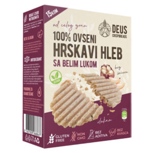 100% ovseni hrskavi hleb sa belim lukom bez glutena i aditiva