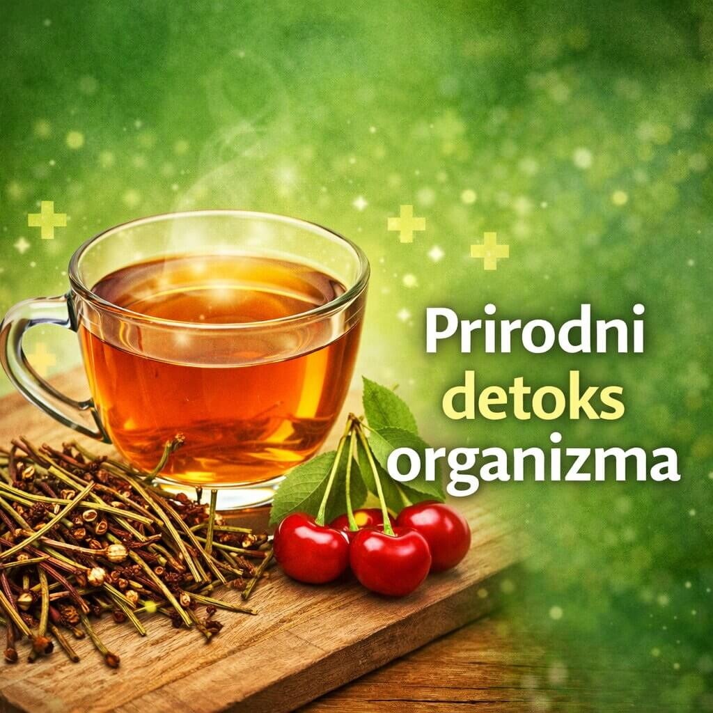 čaj od peteljki trešnje za detoks organizma