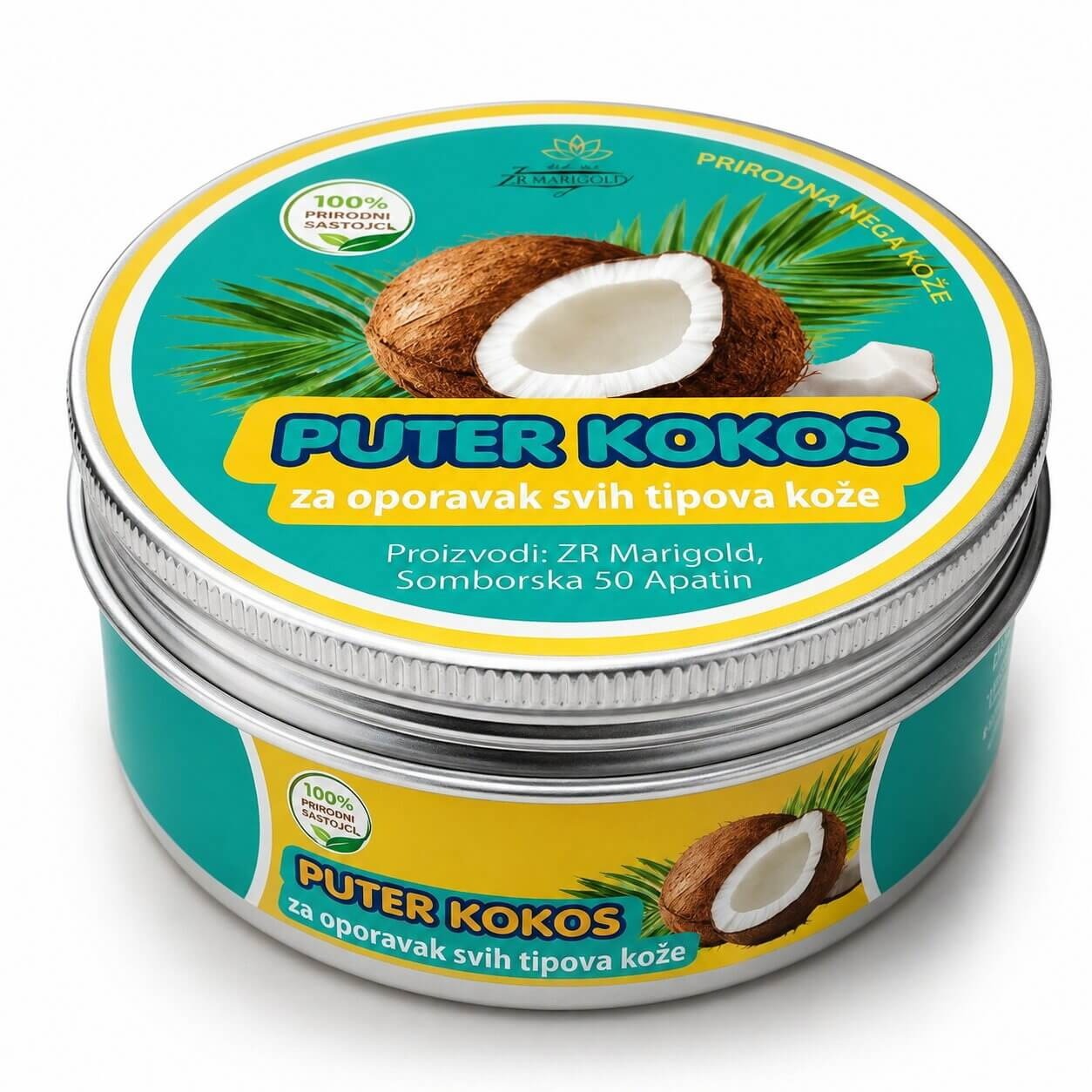 Puter kokosa za kožu 150 ml Puter kokosa za kožu 150 ml Marigold