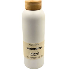 Waterdrop termo flaša od nerđajućeg čelika 600 ml sa bambusovim čepom
